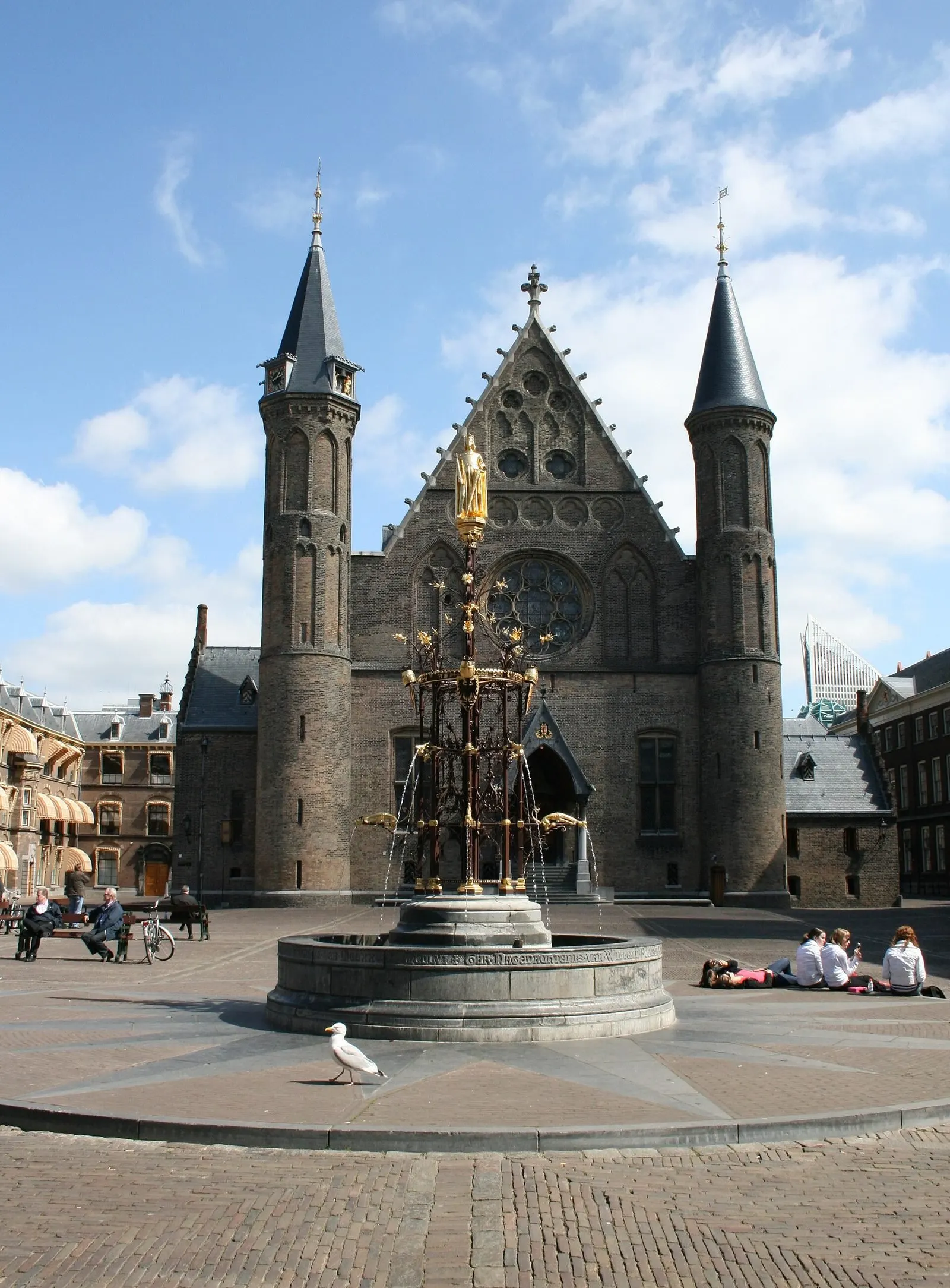 The Binnenhof in The Hague, seat of the Dutch parliament